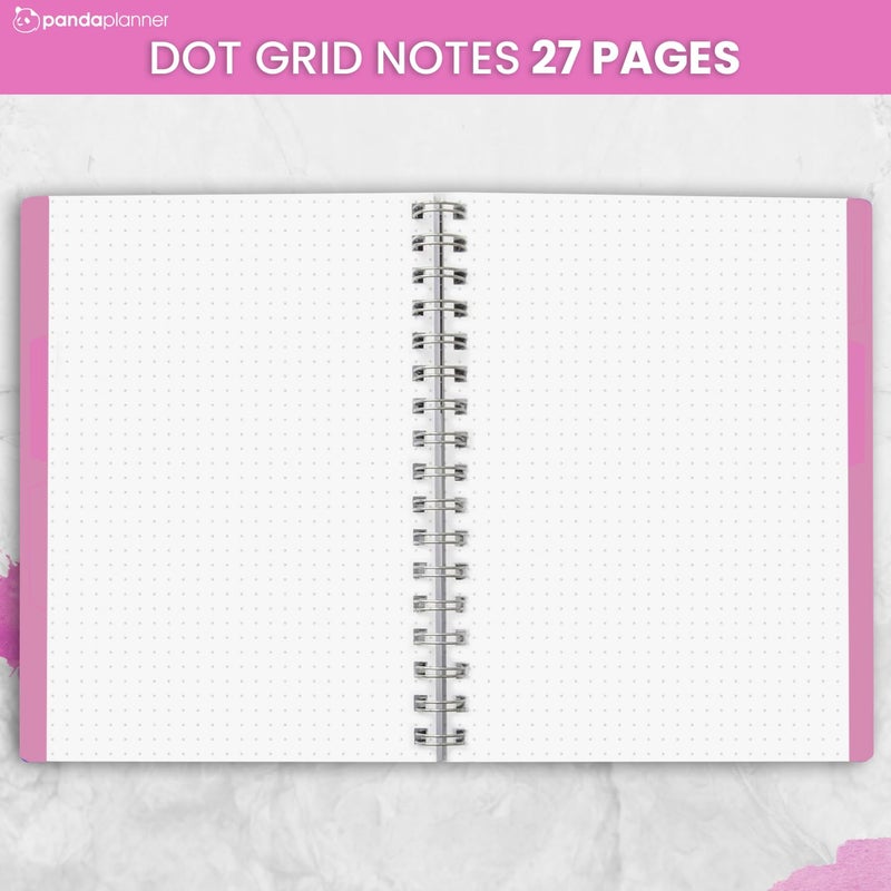 Panda Planner 2026 Undated Weekly Planner, Weekly To Do List Notebook with Spiral Binding - 5.75â€ x 8.25â€, 52 Weeks - Undated Planner with Habit Tracker Notebook for Home, School & Office (Pink) - Image 4